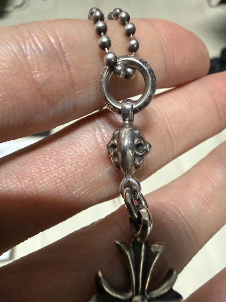 크롬하츠 원 볼 타이니 크로스 펜던트 팝니다--3