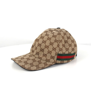 [중고명품다올] 구찌 웹 오리지널 GG 캔버스 볼캡 200035 M