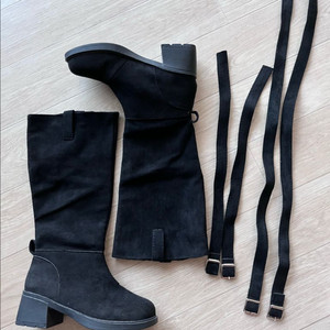 새신발/ 스웨이드 투 벨트 부츠225