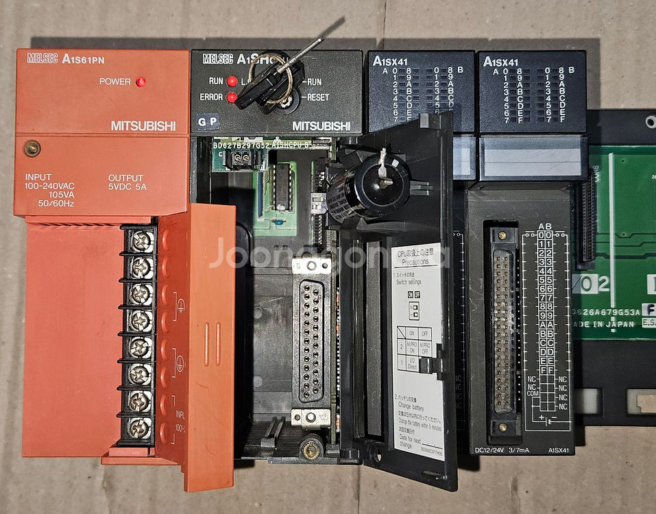 미쓰비시 PLC A1S61PN, A1SHCPU 외 세트 실사용품 일괄판매--3