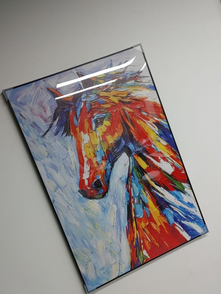 말그림 말액자 대형 그림 액자 유화 대형 인테리어 소품 이미지