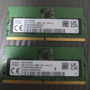 하이닉스 DDR5 4800MHz 노트북 8G 2개