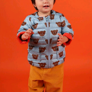 [무료배송][90]베베드피노 곰돌이 덕다운 경량 패딩