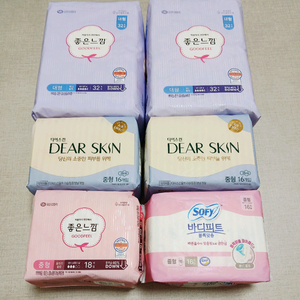 좋은 느낌,바디피트,디어스킨 생리대