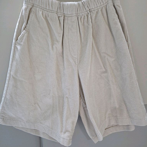 포커스 반바지 아이보리 코듀로이 팬츠 (Free사이즈)