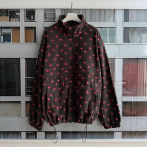 비비안리 vivi 브라운 플라워 집업 후리스 어덜트 자켓