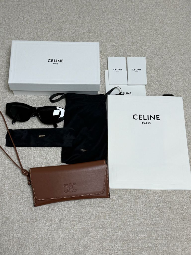 셀린느 트리옹프15 블랙 선글라스--1