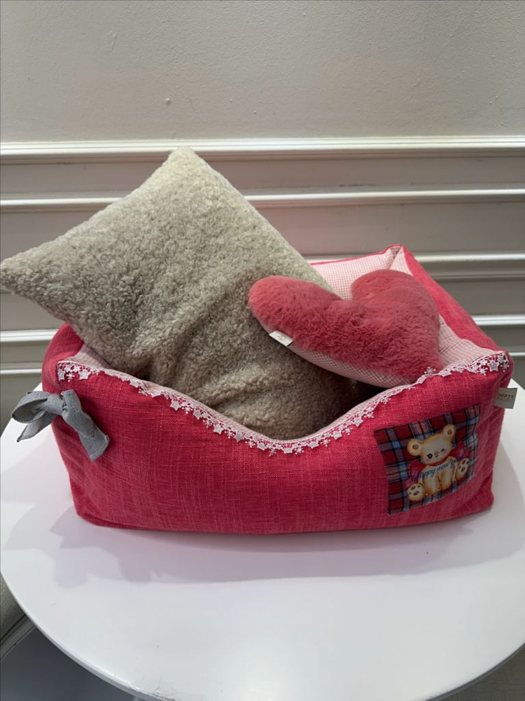 강아지 쿠션 침대 필로우 셋트 방석--2