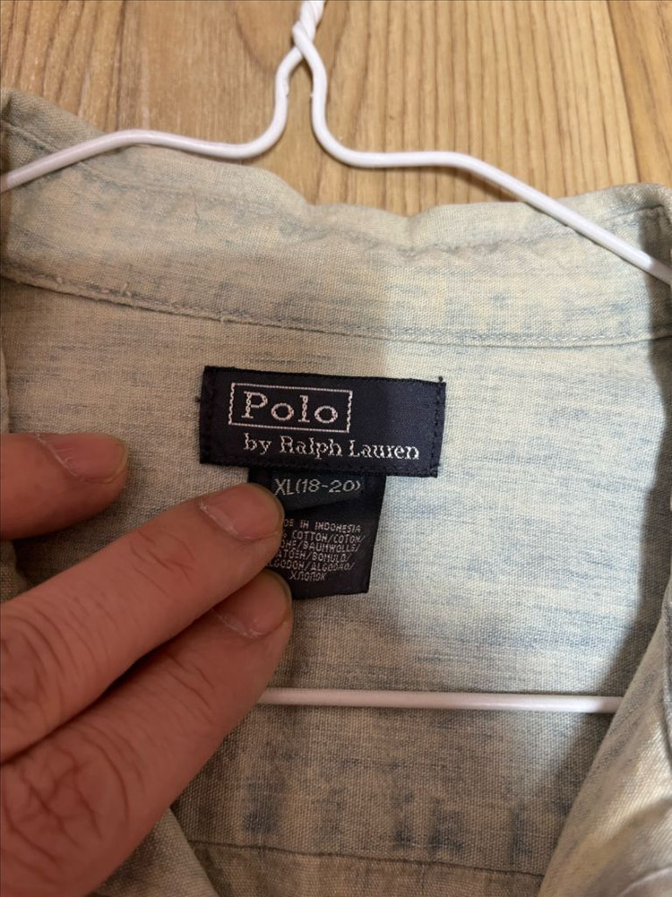 폴로 랄프로렌 키즈 샴브레이 셔츠 xl(100)--5