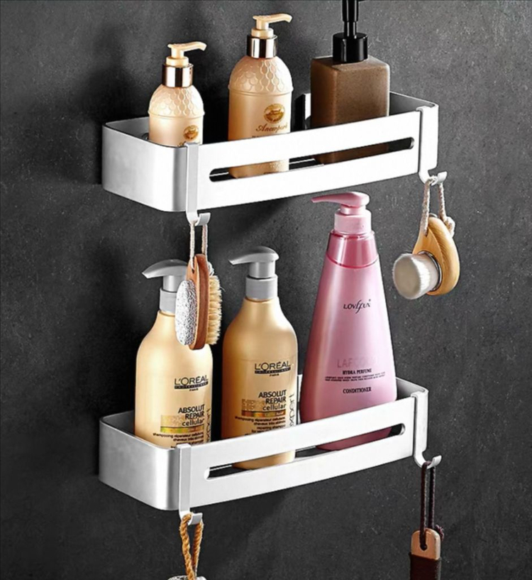 율이 욕실 벽걸이 수납선반 세트 이미지