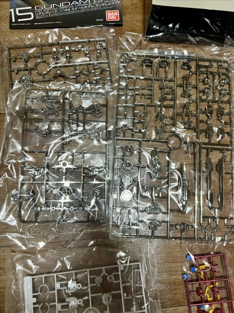 RG 건담 엑시아, RG 프리덤 건담 엑스트라피니쉬 엑스포 한정 내부 전기도금 이미지