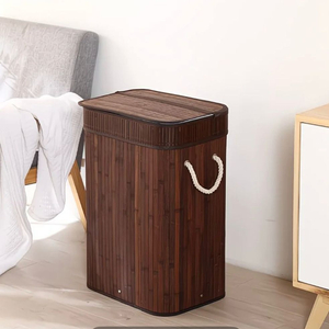 대나무 대형 빨래통 70L 수납 바구니