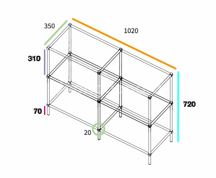 모듈가구 장식장 미드센츄리--2