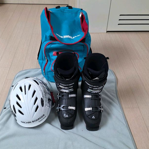 피셔 Cruzar 90 스키 부츠 265mm + 헬멧, 가방 이미지