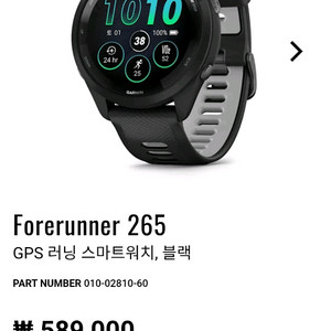 가민 포러너265 블랙