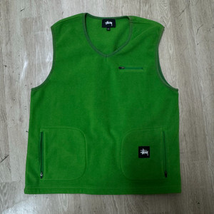 스투시 스탁 플리스 후리스 조끼 베스트 L/100