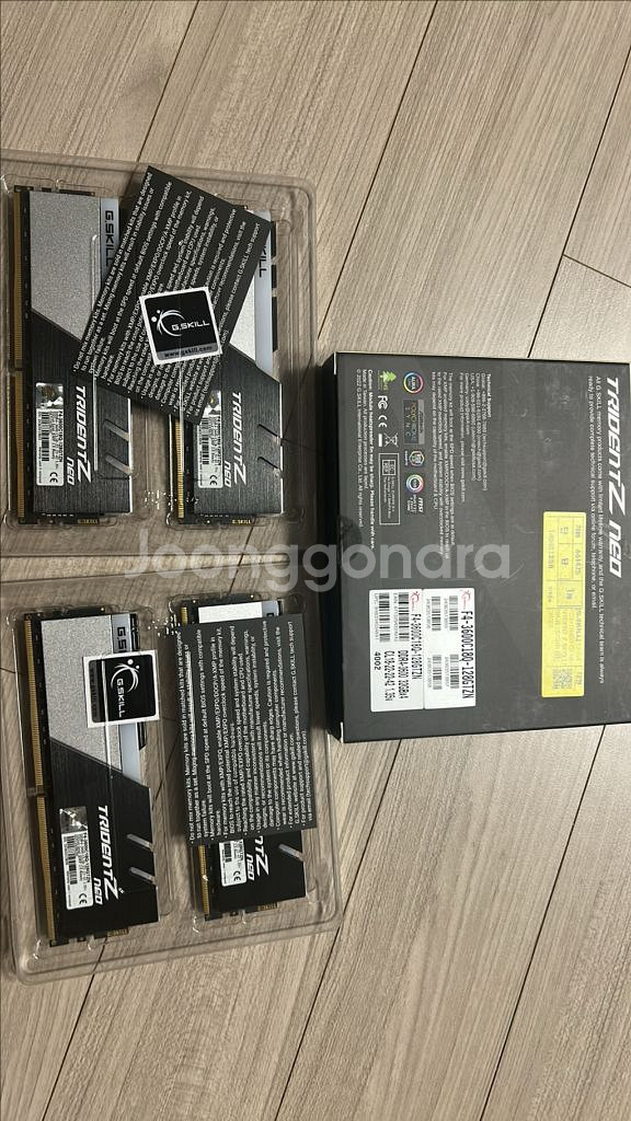 [판매] 지스킬 DDR4-3600 CL18 TRIDENT Z NEO 128GB 패키지 (32GB x 4)--4