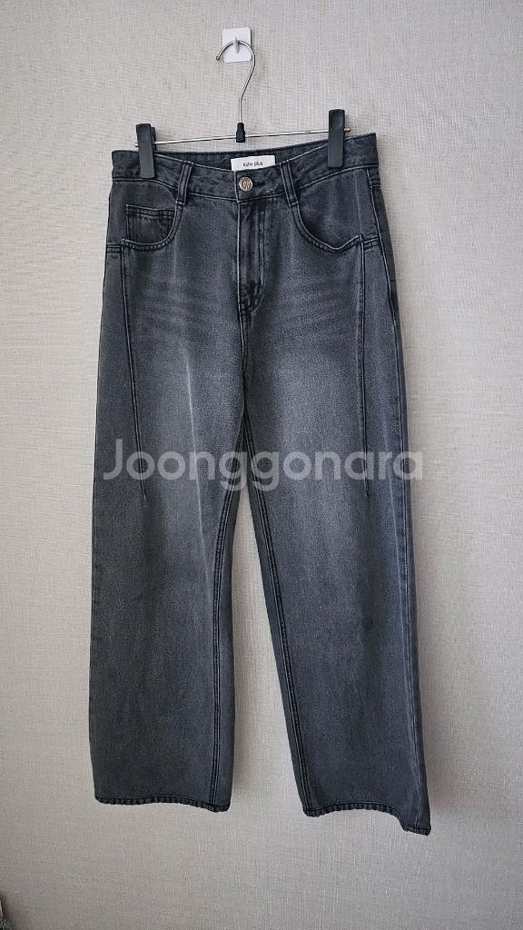 (정품) 구호플러스 (24fw) 흑청 데님 팬츠--3