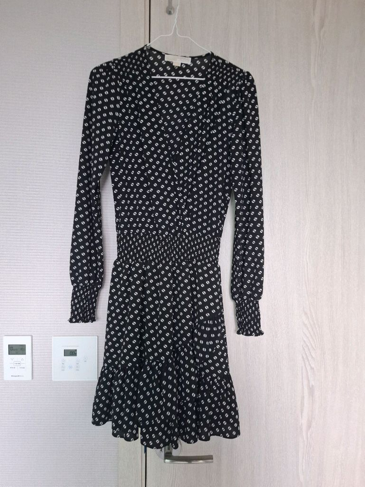 플로럴 롱슬리브 원피스--2