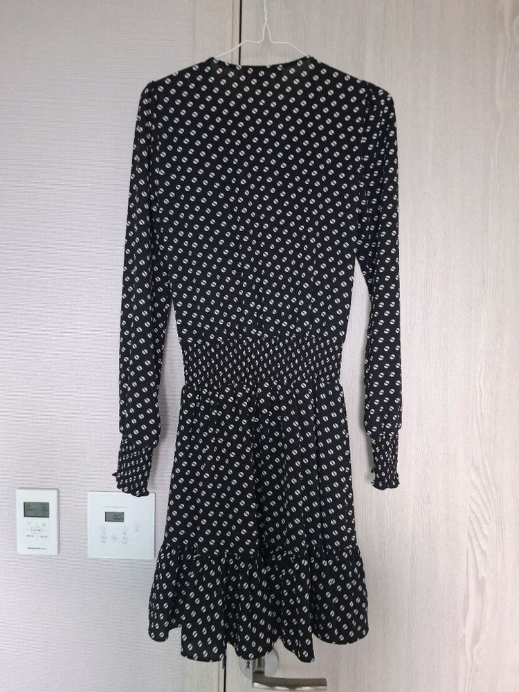 플로럴 롱슬리브 원피스--3