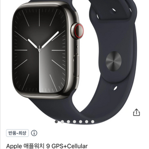 애플워치9 45mm 그라파이트 스테인리스