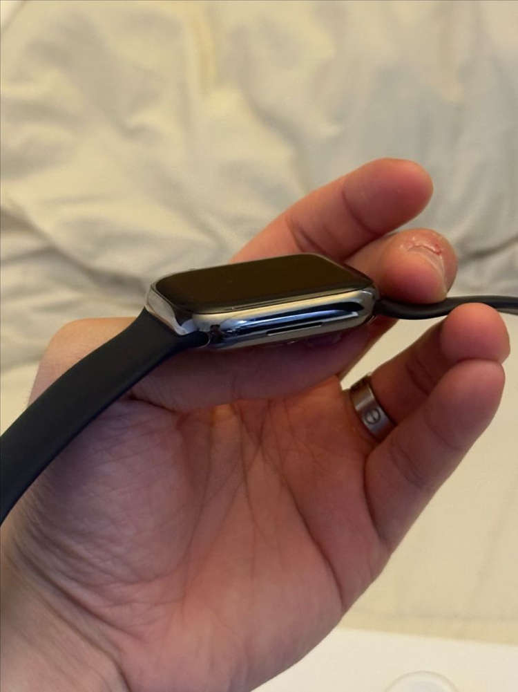 애플워치9 45mm 그라파이트 스테인리스 이미지