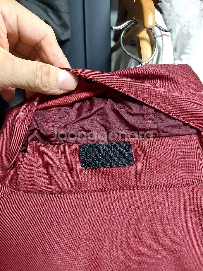 스톤아일랜드 써모 라이트코튼 패딩 버건디 100 백화점판--4