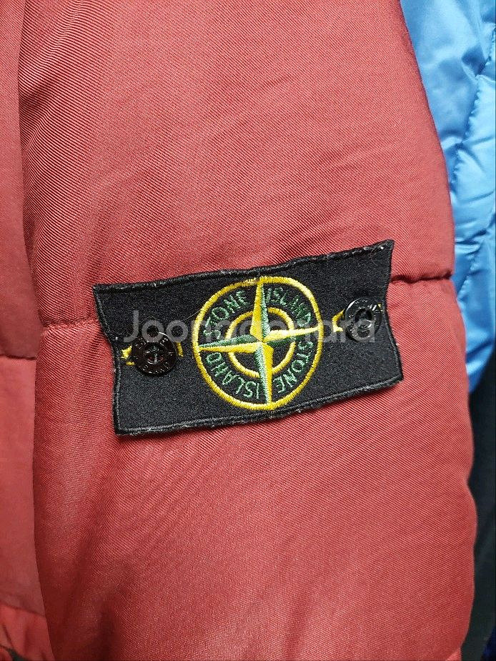 스톤아일랜드 써모 라이트코튼 패딩 버건디 100 백화점판--7