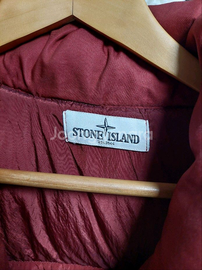 스톤아일랜드 써모 라이트코튼 패딩 버건디 100 백화점판--8