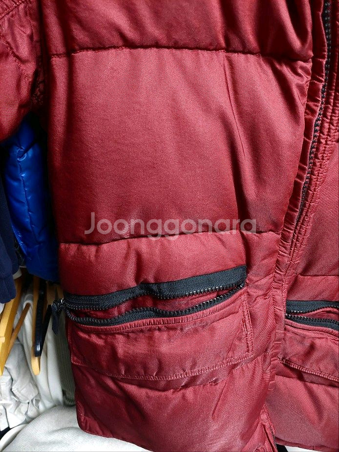 스톤아일랜드 써모 라이트코튼 패딩 버건디 100 백화점판--9