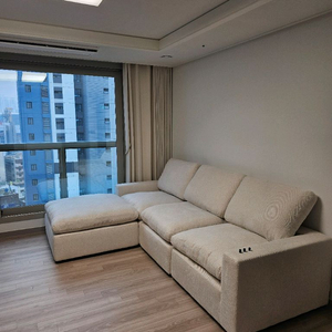 까사미아 캄포미니 4인 카우치형 아이보리