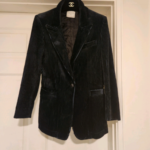 (정품)포르테포르테 Forte_Forte 다크네이비 벨벳텍스쳐 코튜로이자켓