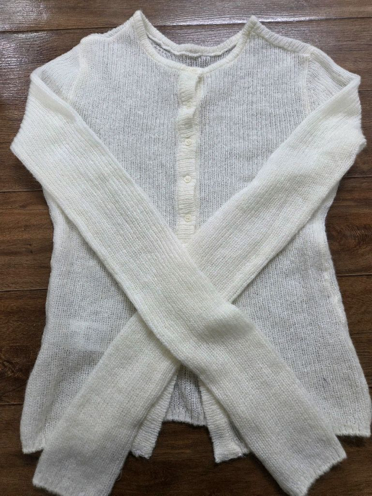 로우타이드 알파카 핸드 워머 니트 아이보리--1