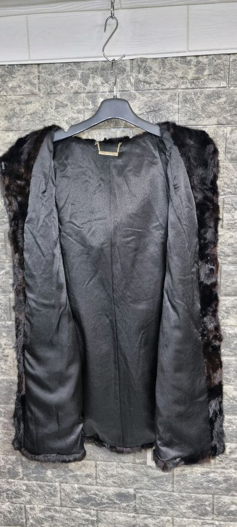 s&j fur 천연밍크 후드롱베스트55--5