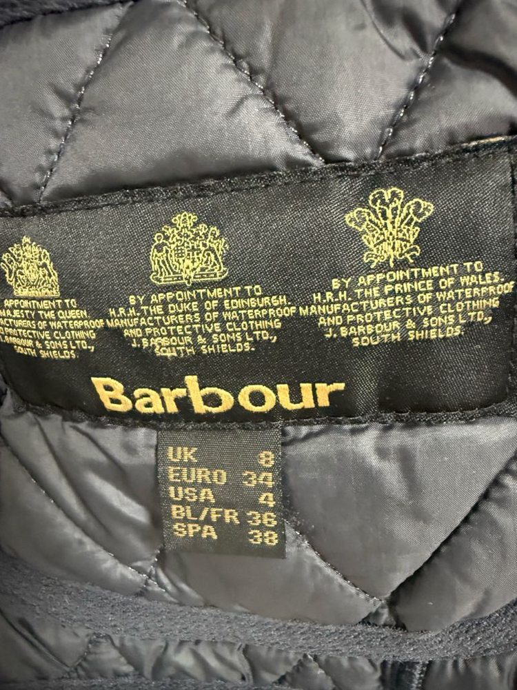 정품)바버 퀼팅 베스트 34--5