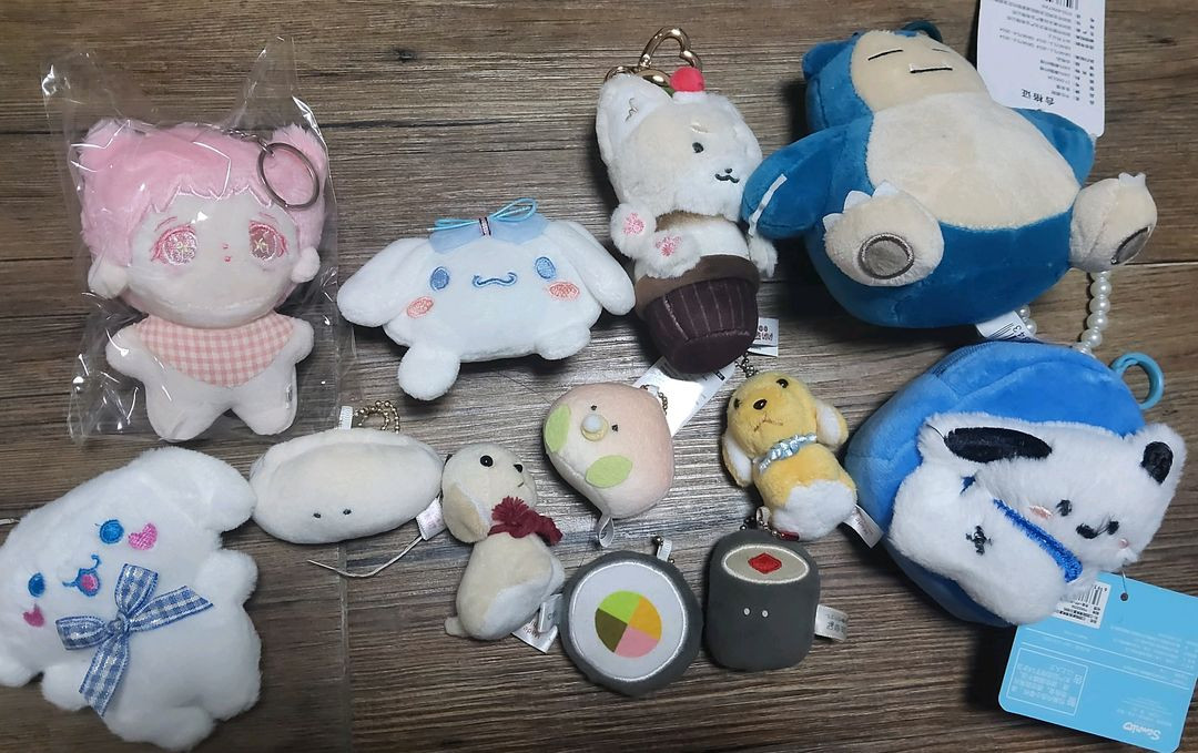 인형뽑기 라부부 짱구 산리오 짱오락실 인형 키링 이미지