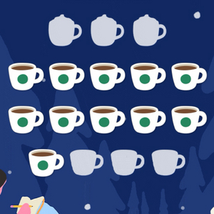 스타벅스 프리퀀시 일반 300 !! !!