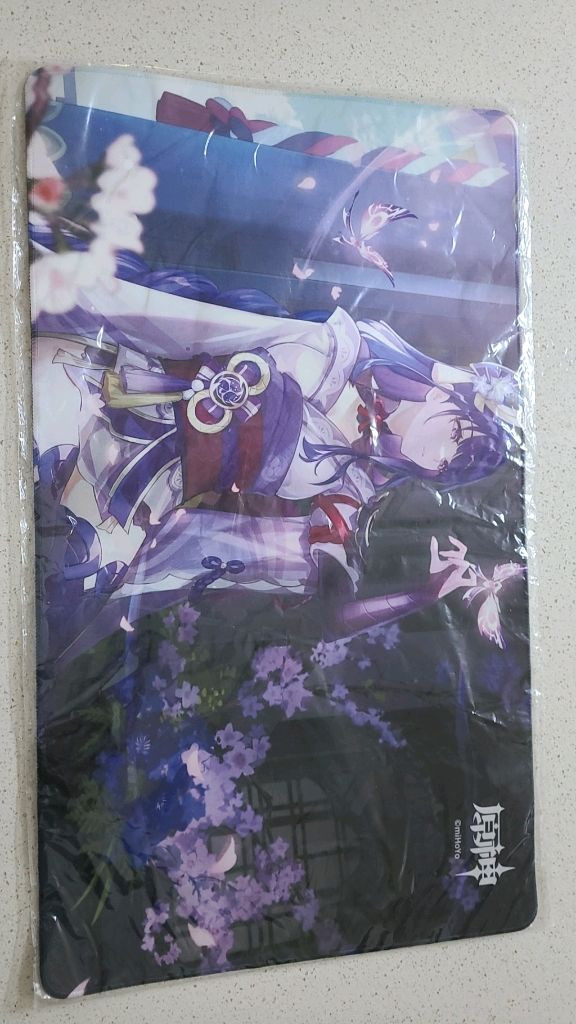 원신 라이덴 공식 장패드 마우스패드 미개봉--1