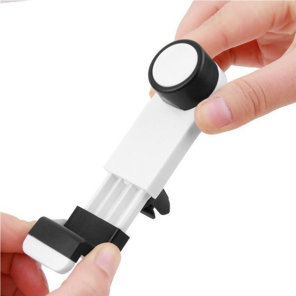 새 2개 흰색 차량용 송풍구 핸드폰 거치대 전화 선물--5