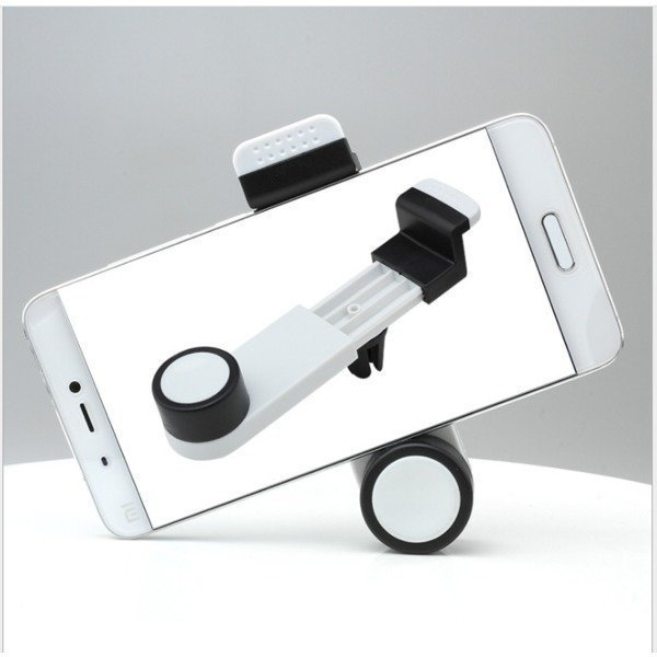 새 2개 흰색 차량용 송풍구 핸드폰 거치대 전화 선물--4