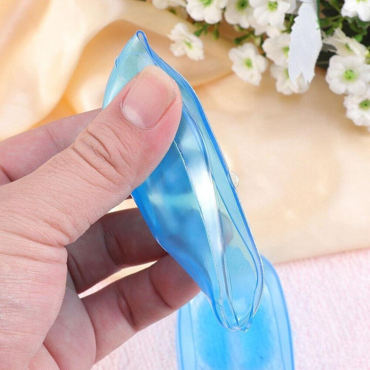 새 2개 하늘색 염색용 이어캡 귀마개 귀덮개 파마 셀프 미용--5