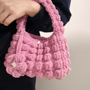 구름뜨개손가방