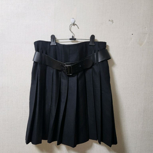 버버리 울 플리츠 스커트