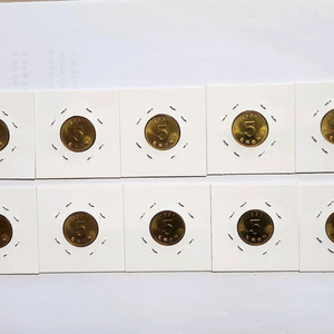 동전/미사용 91년5원 10개