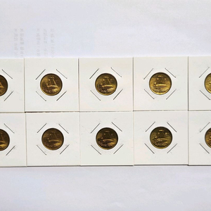 동전/미사용 89년 5원 10개