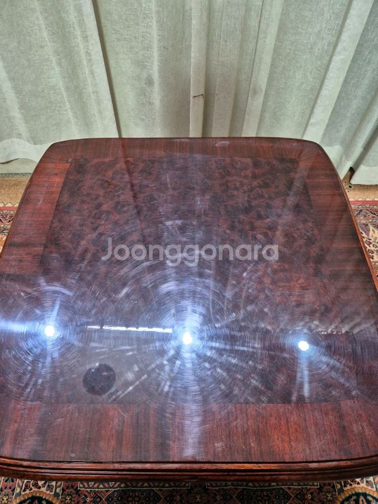 1970년대 빈티지 원목 거실테이블--3