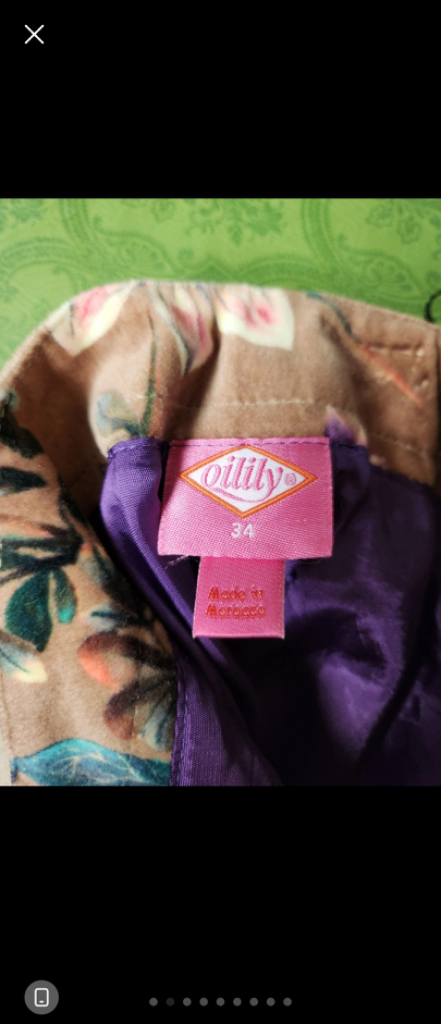 정품 오일릴리 겨울용 플라워 스커트 1회 착용.거의 새--1