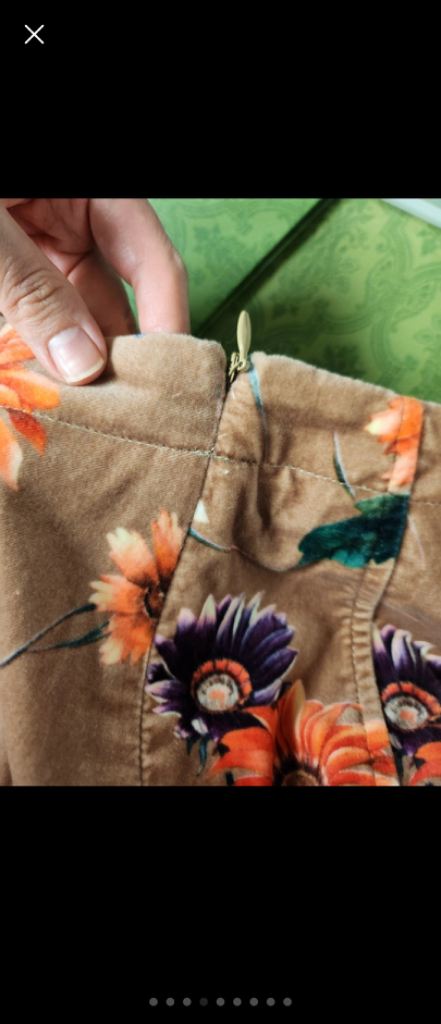 정품 오일릴리 겨울용 플라워 스커트 1회 착용.거의 새--3