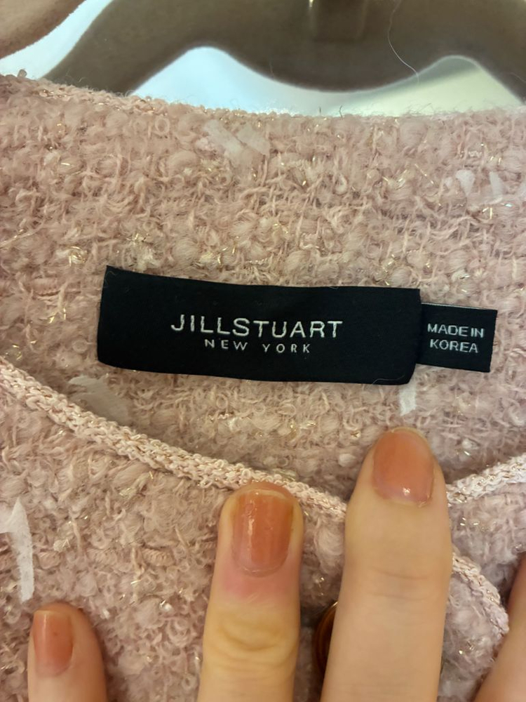 질스튜어트 뉴욕 핑크 트위드자켓--1