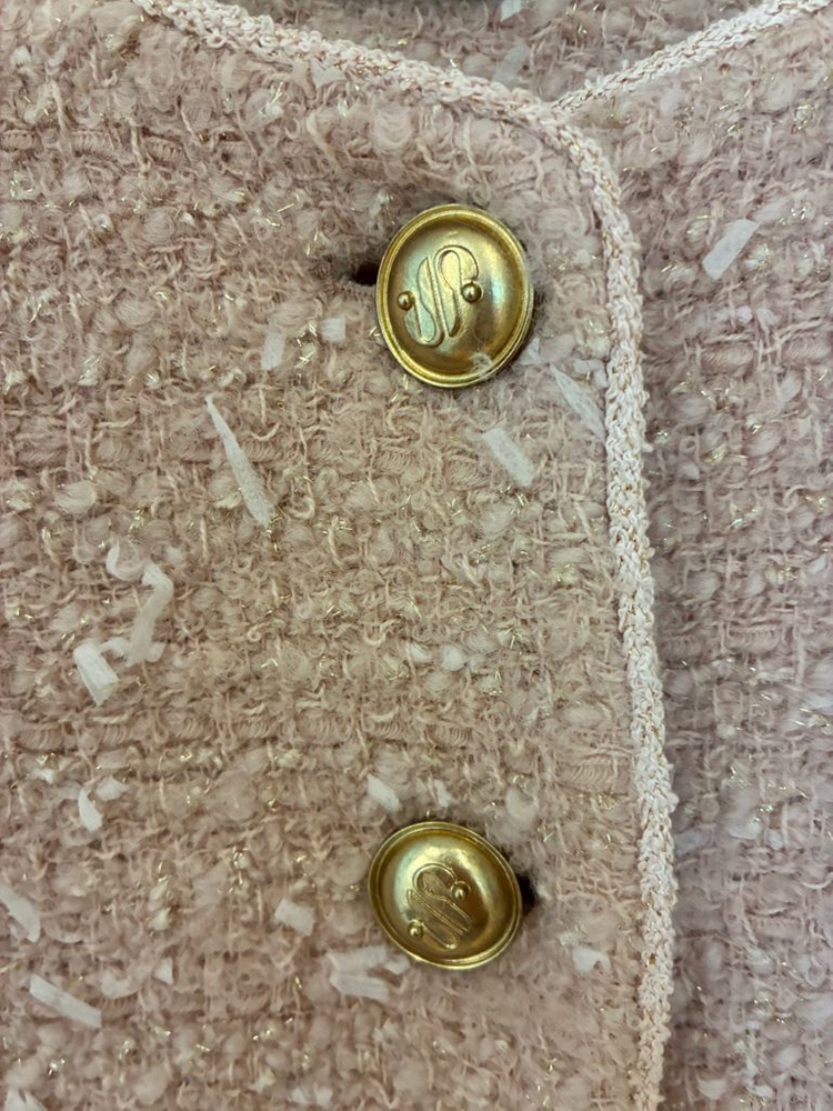 질스튜어트 뉴욕 핑크 트위드자켓--2